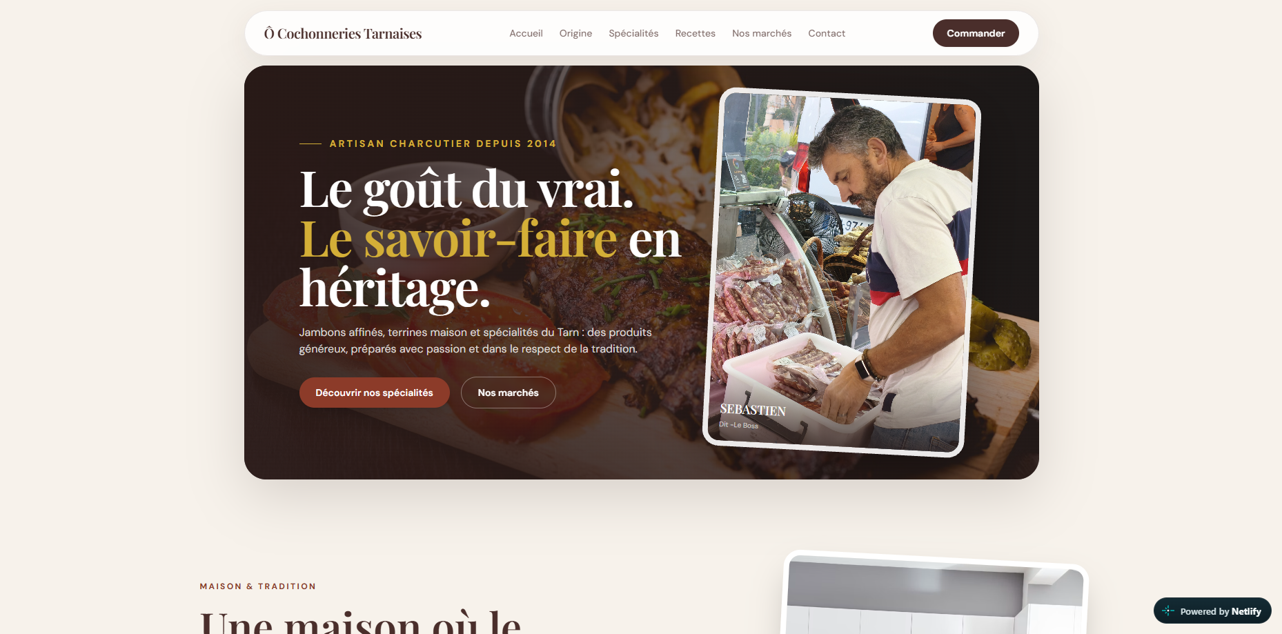 Aperçu du site N°2